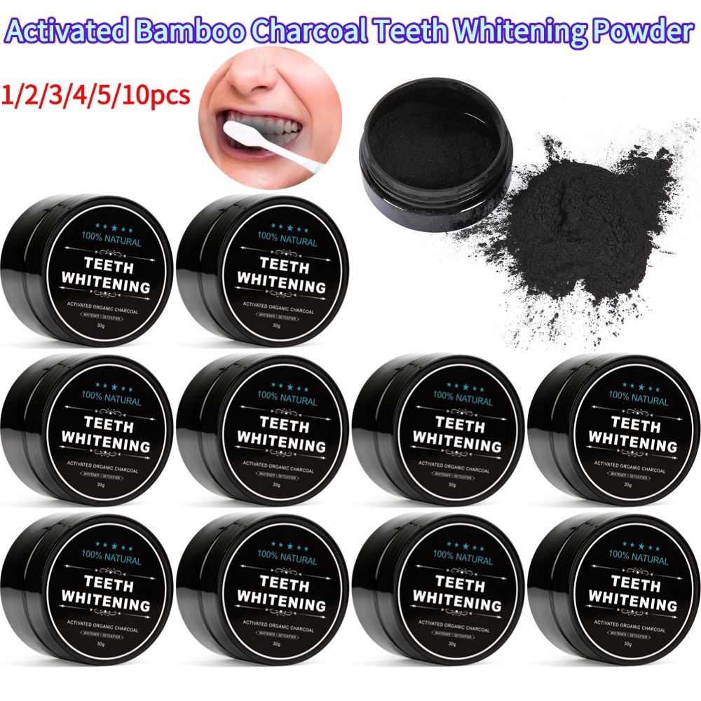 Teeth Whitening Filter - Polvo para blanquear los dientes, carbón