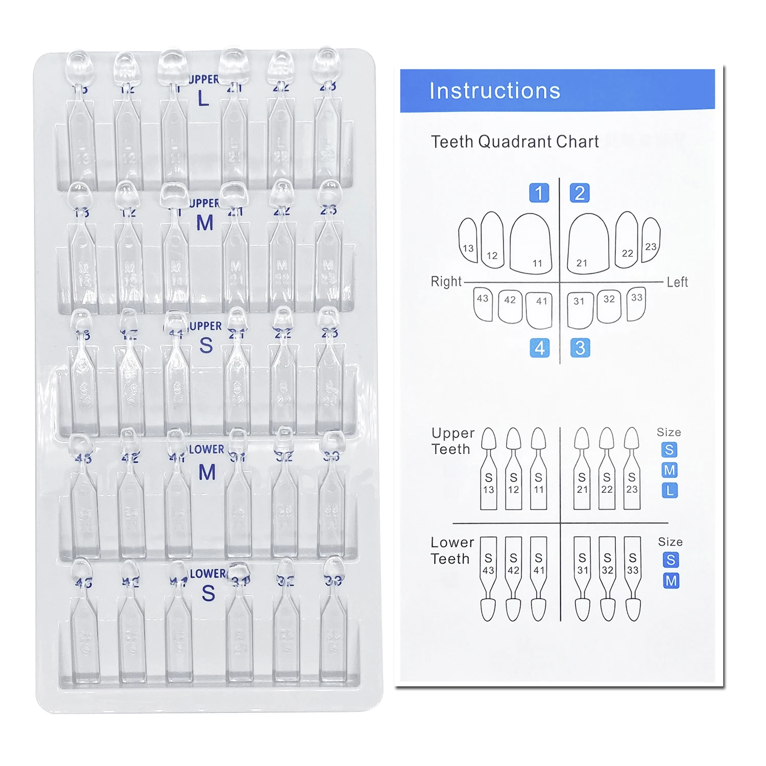 32 unids/set Kit de molde de c - Teeth Whitening Veneers reseña y precio