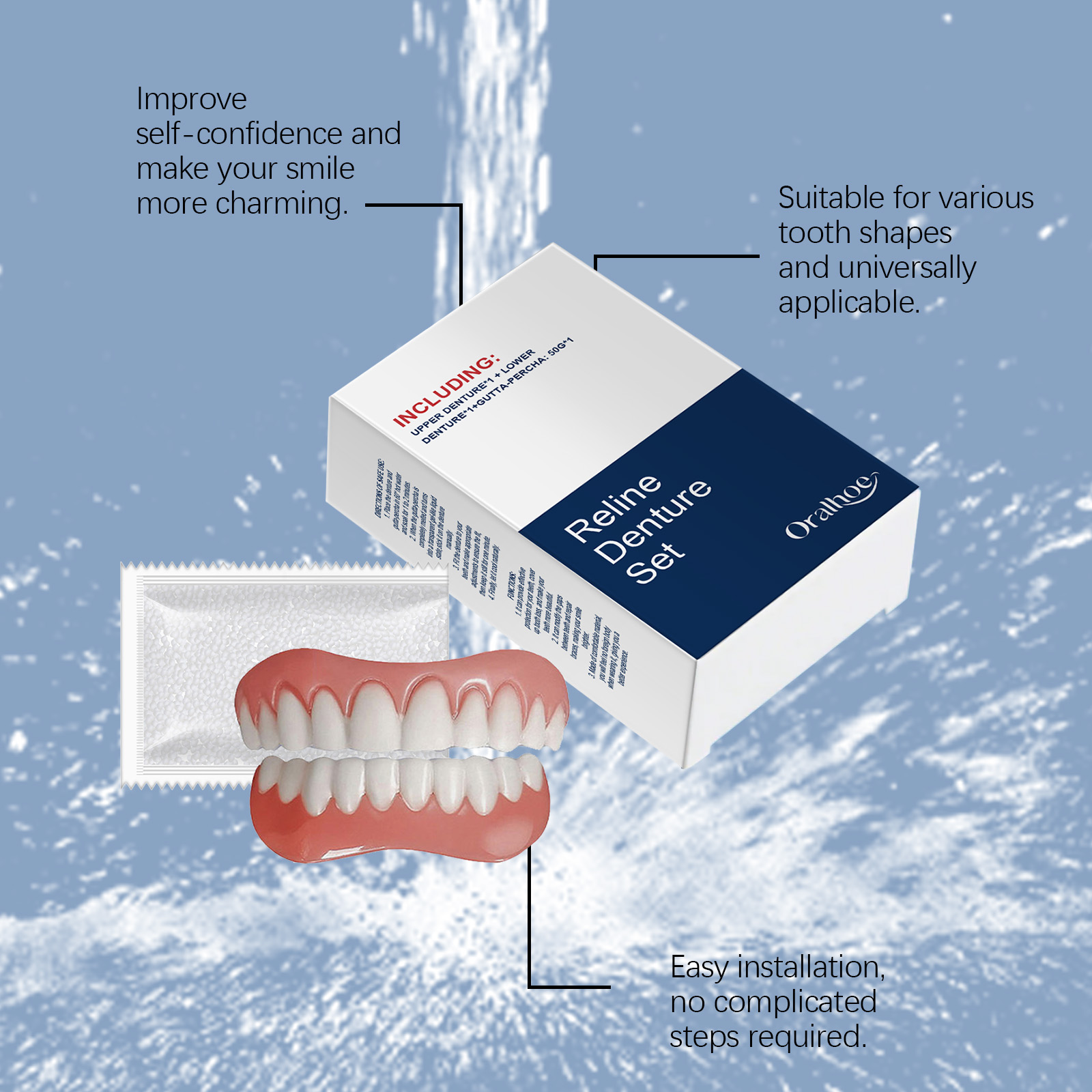 Dientes postizos, dentaduras p - Teeth Whitening Veneers reseña y precio