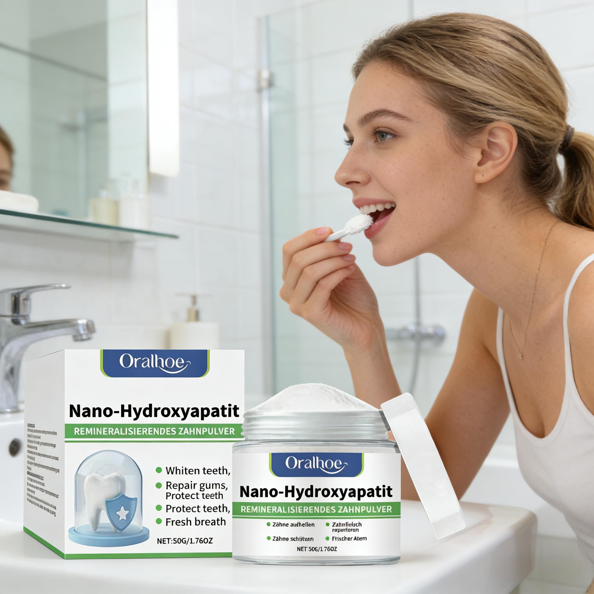 Polvo Dental Blanqueador Oralh - Teeth Whitening App reseña y precio
