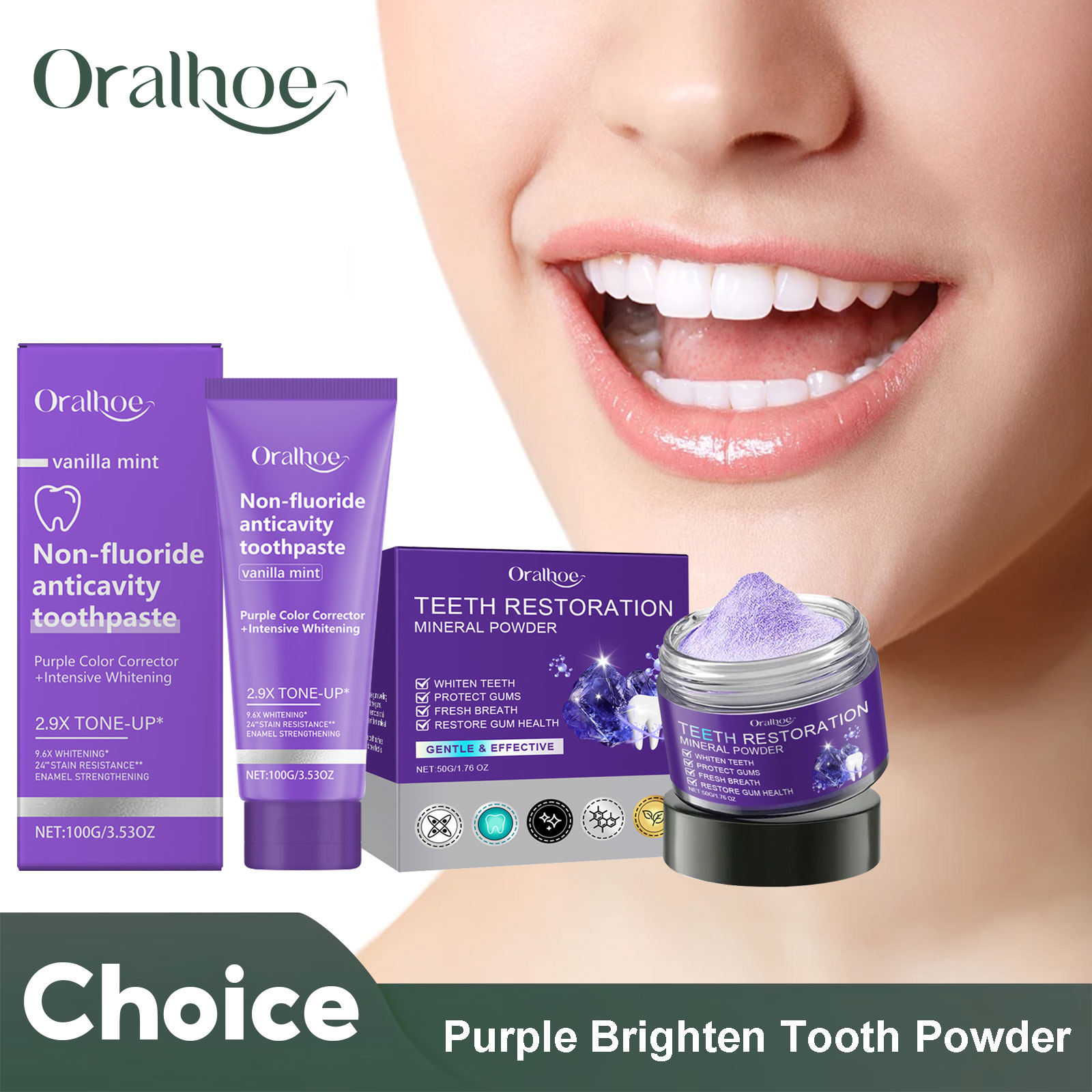 Teeth Restoration Mineral Powd - Teeth Whitening App reseña y precio
