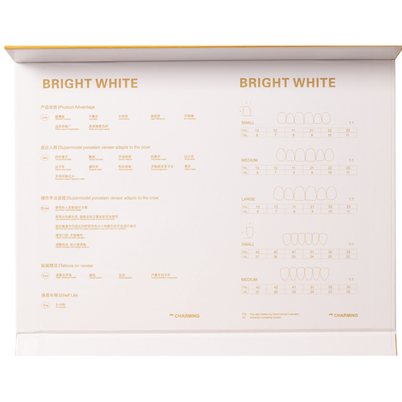Chapa de porcelana compuesta D - Teeth Whitening Veneers reseña y precio