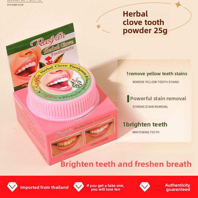 Polvo Dental Tailandés de Clav - Teeth Whitening App reseña y precio